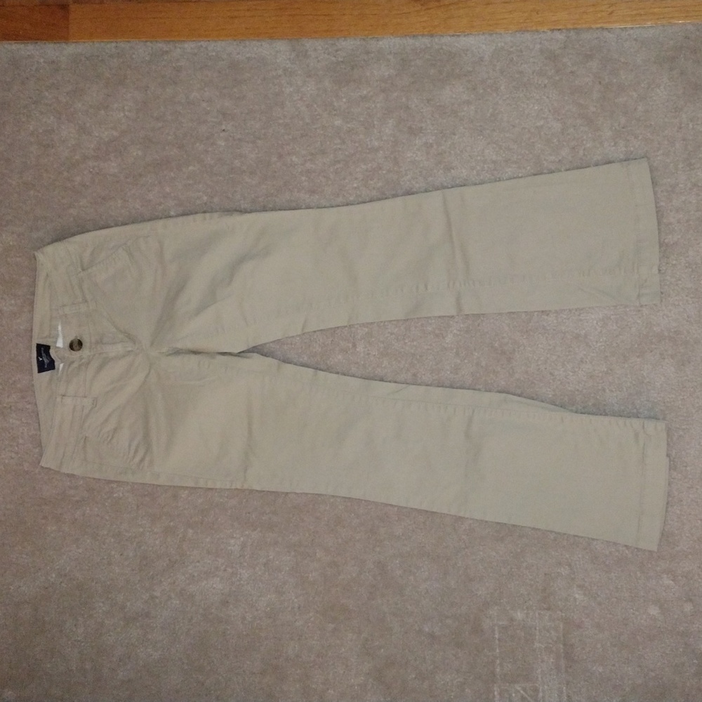 American Eagle Kick Boot Pants Size 00 Short Color Sand/Khaki